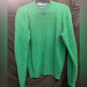 Polo by Ralph Lauren Vibrant Green Cable Knit Sweater